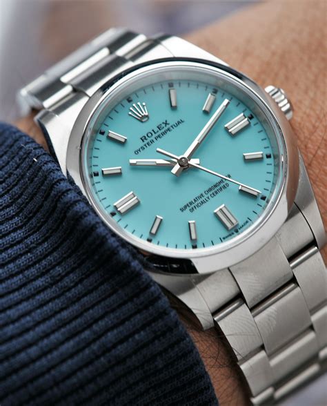 Rolex tiffany blue watch